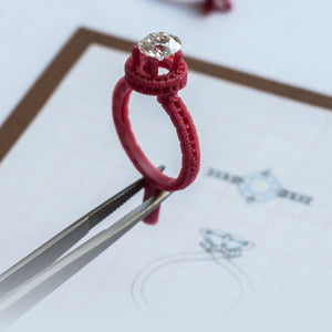 design a custom made lab grown engagement ring